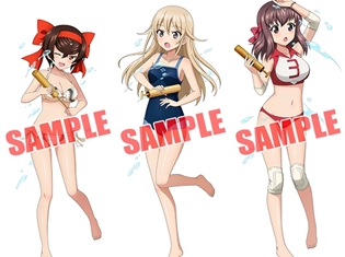 アプリ『ガールズ&パンツァー 戦車道大作戦!』公式スピンオフ漫画に登場する鶴姫しずか&松風鈴が水着姿で登場!