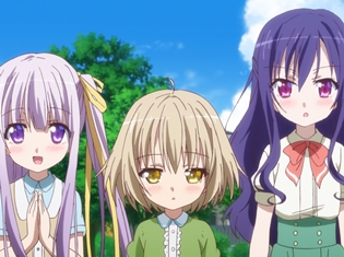 TVアニメ『天使の3P!』第7話より先行場面カット&あらすじが到着! 響たちは島おこしイベントの出演を依頼され、島の人々に優しく出迎えてもらいますが……。