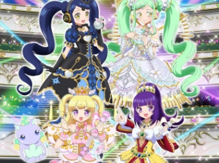 『アイドルタイムプリパラ』新キービジュアル&新キャラクター2名が公開! 「初音ミク」とのコラボも!?