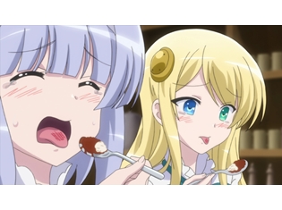 『異世界はスマートフォンとともに。』第7話より場面カット到着! クマのぬいぐるみについていくと、妖精族の長が待っていた