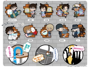 『名探偵コナン』が「トイズワークスコレクションにいてんごむっ!傘チャーム」となって登場!江戸川コナンや怪盗キッドなど全10種がラインナップ