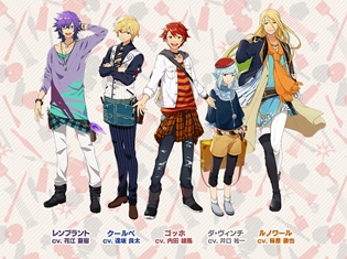 『パレットパレード』主要キャラクター声優決定! 内田雄馬さん、花江夏樹さん、逢坂良太さん、井口祐一さん、柿原徹也さんが出演!