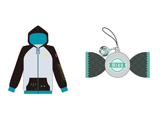 「初音ミクシリーズ」よりキャラクターをイメージしたパーカー、ストレッチリボン、キャンディマスコットが発売決定!