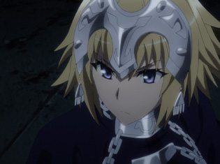 TVアニメ『Fate/Apocrypha』第12話「聖人の凱旋」より先行場面カット到着!ルーラーと黒の陣営は空中庭園へと突入する――