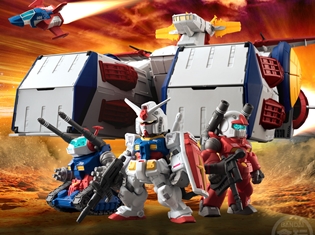 伝説の戦艦「ホワイトベース」が全長360mmの食玩に! ガンダム・ガンキャノン・ガンタンク付属のV作戦セットが2018年3月に発売決定