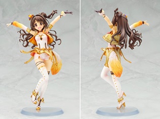 『アイドルマスター シンデレラガールズ』フィギュアシリーズ第9弾「島村卯月」が「パーティタイム・ゴールド」衣装にてフィギュア化!