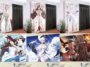 『アズールレーン』の新商品全37種が痛カーテンブランド「カーテン魂」AnimeJapan2018通販にて、2月23日から受注開始!