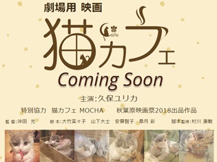 久保ユリカさん、猫の日に実写映画『猫カフェ』で初主演決定! 自身のツイッターでも報告