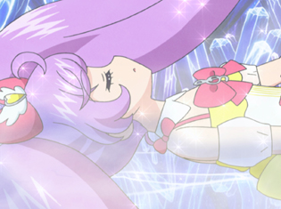 TVアニメ『アイドルタイムプリパラ』第48話より先行場面カット到着!先頭に立ってパックと向き合うらぁらは……