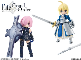 『Fate/Grand Order』と「デスクトップアーミー」がコラボレーション! マシュ・キリエライト、アルトリア・ペンドラゴン、ジャンヌ・ダルクが立体化
