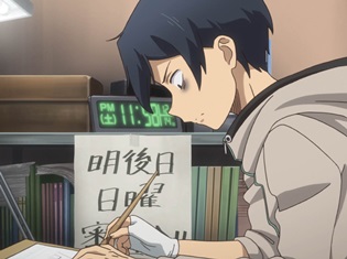 『だがしかし2』第11話「ホームランバーの当り棒と雪と…」の先行場面カット公開! 雪で電車が止まり、ココノツは駅の待合室で……