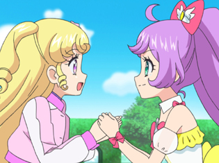 TVアニメ『アイドルタイムプリパラ』第51話(最終回)より先行場面カット到着!ゆいはらぁらとの別れがつらく、引き留めようとして……