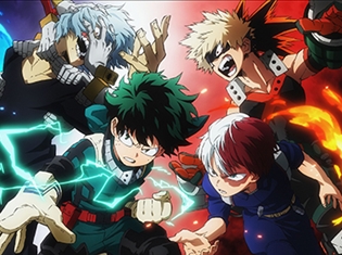 『僕のヒーローアカデミア』第3期のBD・DVDアニメイト特典描き下ろし絵柄が解禁! 緑谷出久、爆豪勝己、轟焦凍、死柄木弔、荼毘、トガヒミコの6人が登場!