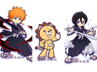 『ぷよぷよ!!クエスト』×『BLEACH』のコラボより、描き下ろしの黒崎一護、朽木ルキア、コンが公開! ゲーム内アイテムが当たるキャンペーンも実施