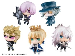 「ぷちきゃら! ちみメガ Fate/Grand Order」6月7日予約開始! アルトリア、マシュ、ジャンヌ、孔明ら10名が立体化!