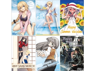 7月28日(土)より合同フェア「Fate/summer vacation fair」開催! 関連商品購入でキャラクターたちのサマーイラストカードが貰える!