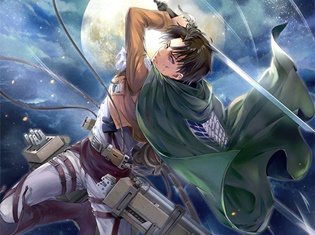 『オルタンシア・サーガ -蒼の騎士団-』×TVアニメ『進撃の巨人』の第2弾イベントスタート! リヴァイ、クリスタ、コニーが登場するコラボガチャ開催中!