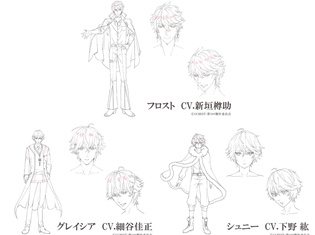 アニメ『夢王国と眠れる100人の王子様』新垣樽助さん・細谷佳正さん・下野紘さんが追加声優陣として出演決定! キャラクターの設定画も解禁!