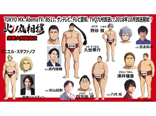 『火ノ丸相撲』武内駿輔さん・吉永拓斗さん・杉山紀彰さんら5名の追加声優解禁! 栄華大附属高校のキャラクターを大紹介