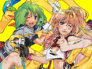 『マクロスF』10周年記念企画シングル「Good job!」のジャケ写解禁! 東京・大阪の街頭ビジョンで公開された、シェリルとランカの最新映像も大紹介