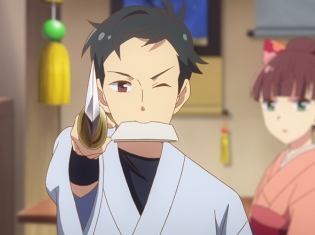『つくもがみ貸します』第10話「檳榔子染」の先行場面カット到着! 借金の返済に悩む出雲屋に、うさぎの櫛を高値でも売って欲しいという武士が現れて……