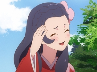 『つくもがみ貸します』第11話「似せ紫」より先行場面カット公開! 勝三郎と早苗、幸之助とおはなの4人を招き、茶会を開こうと……