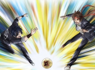 TVアニメ『学園BASARA』より第1話「天下分け目のグラウンド争奪戦!」のあらすじ&先行場面カットが到着! グラウンドの使用権を巡って、伊達政宗と真田幸村がバトル
