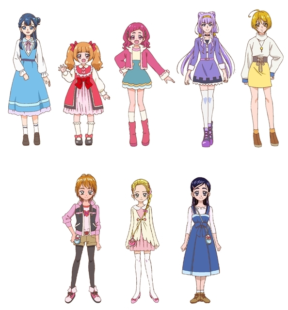 プリキュア 映画最新作限定 秋服姿のプリキュア設定画解禁 アニメイトタイムズ