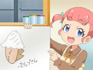 TVアニメ『キラッとプリ☆チャン』第32話先行場面カット・あらすじ到着!すれ違えば願いが叶うという”ホイップさん” の正体を追うことになるって……