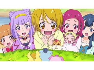 『HUGっと!プリキュア』第39話より先行場面カット到着! はなたちは異世界で迷子、そこはハリーの故郷である未来だった!?