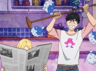 『BANANA FISH』第18話より場面カット・あらすじ公開! マックスと外出したアッシュはホルストック死亡のニュースを見て他殺の線を推測する