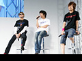 【キャラホビ2008】『ソレスタルステーション00 ~俺たちがガンダムだっ!』スペシャルイベント開催!ガンダムマイスター4人と沙慈役の入野さん・水島監督、そして新人!?のリボンズ役・蒼月さんもステージに登場!