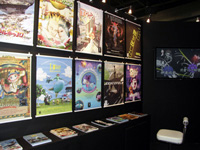 アニメフェアの動画革命東京のブースでは、『センコロール』ほか支援作品についてパネルやトレーラーで紹介していた。